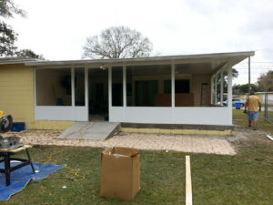 Acrylic Sunroom in process in Tampa