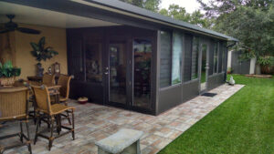Tampa Glassroom Tamargo bronze elite pavers patio